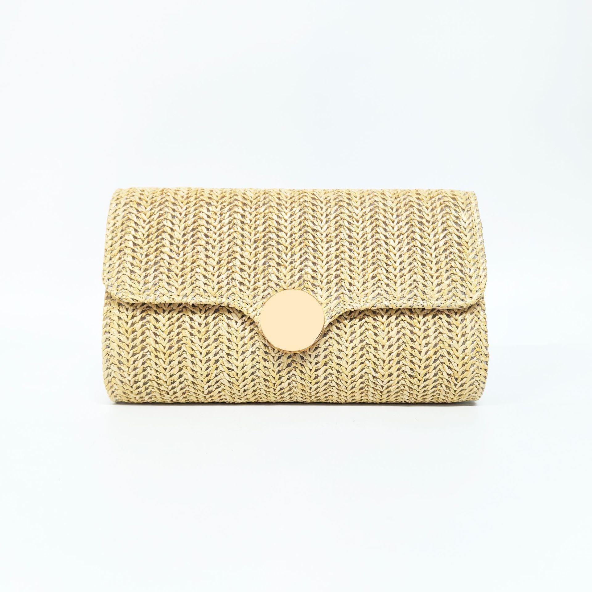 Elegant Clutch Purse for Women Straw Clutch Formal Evening Bag for Wedding Party Dinner