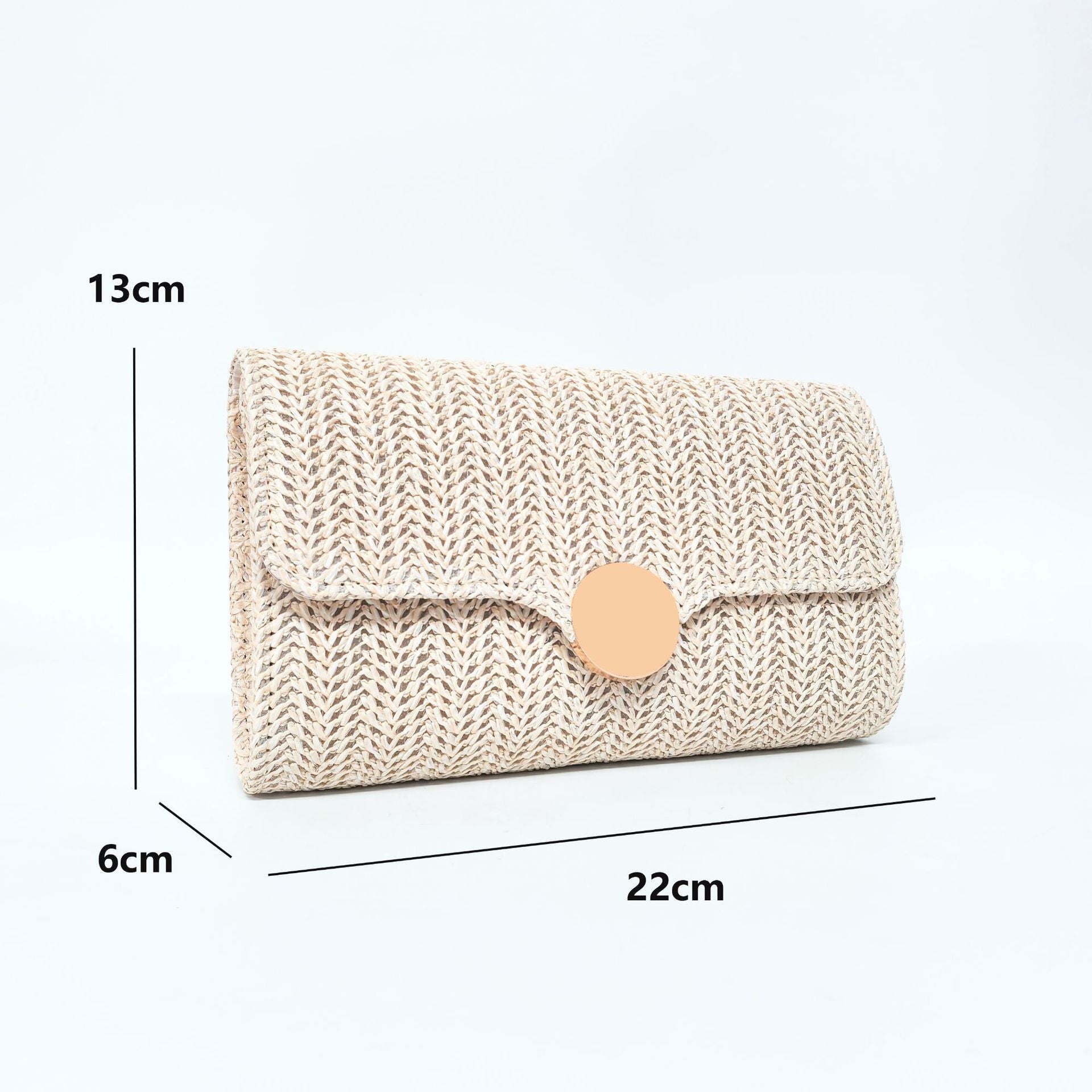Elegant Clutch Purse for Women Straw Clutch Formal Evening Bag for Wedding Party Dinner