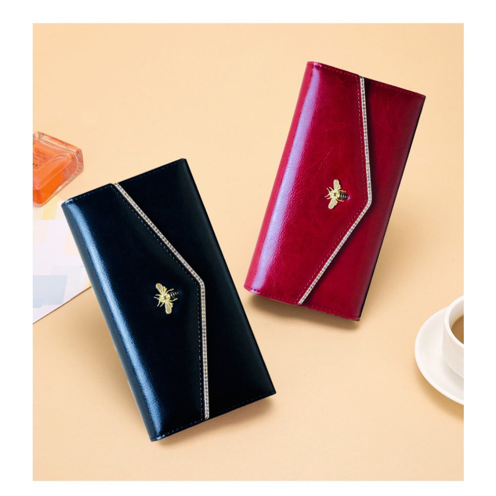 Genuine Leather Clutch Bag for Women: Multi-Functional Wallet with Multiple Card Slots And Ample Storage