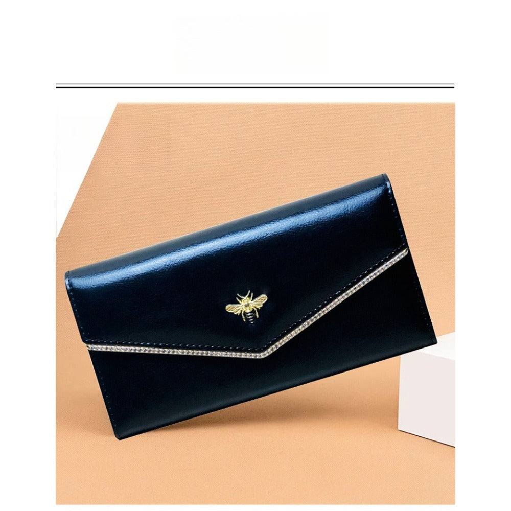 Genuine Leather Clutch Bag for Women: Multi-Functional Wallet with Multiple Card Slots And Ample Storage