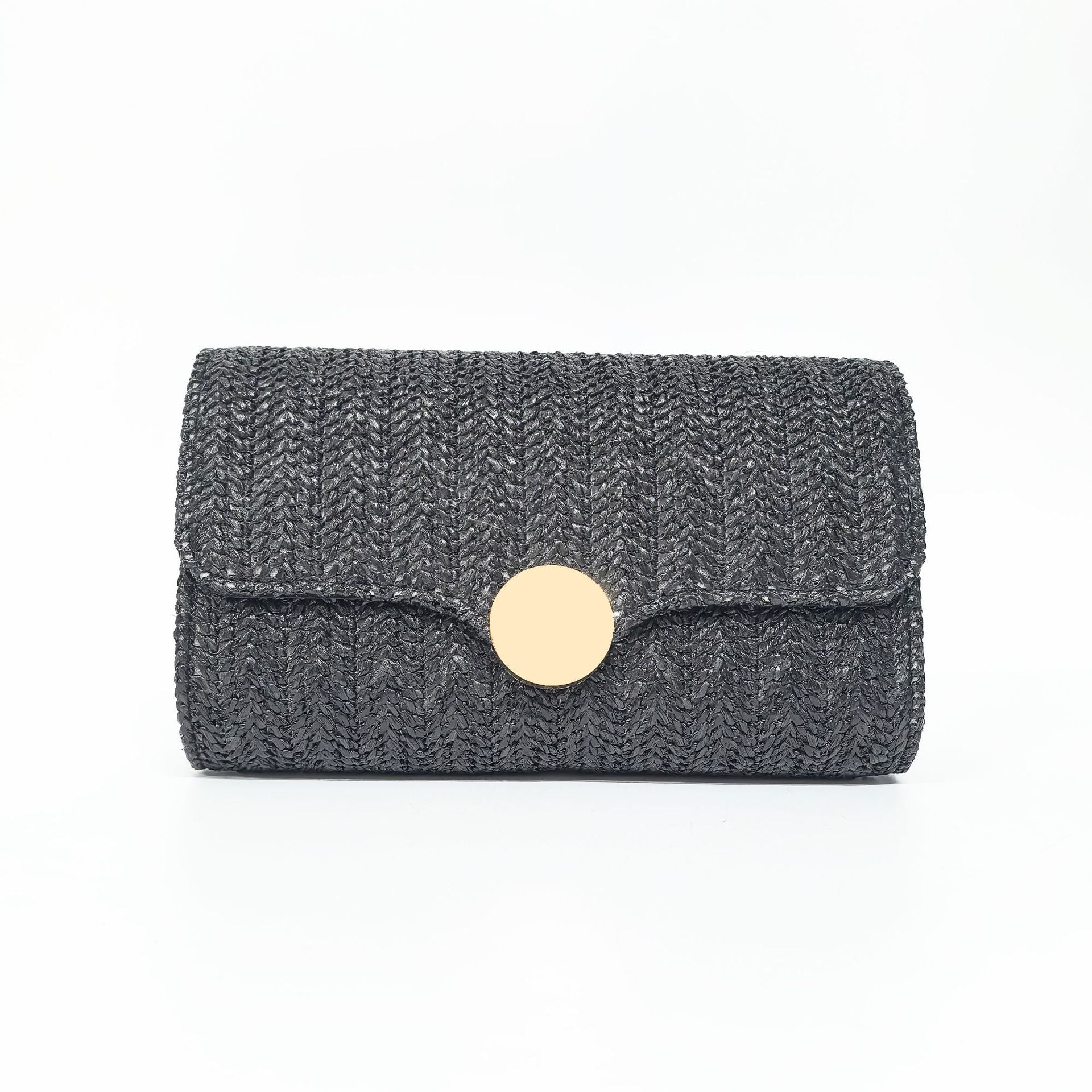 Elegant Clutch Purse for Women Straw Clutch Formal Evening Bag for Wedding Party Dinner