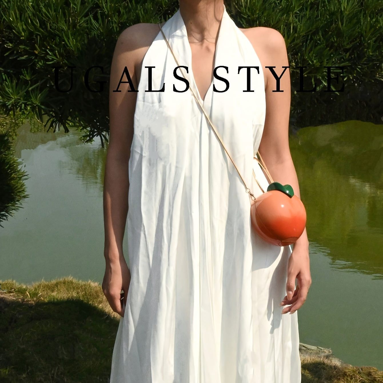 French-Style Premium Acrylic Exquisite Fairy Mini Peach Elegant Metal Banquet Key Clutch Crossbody Handbag